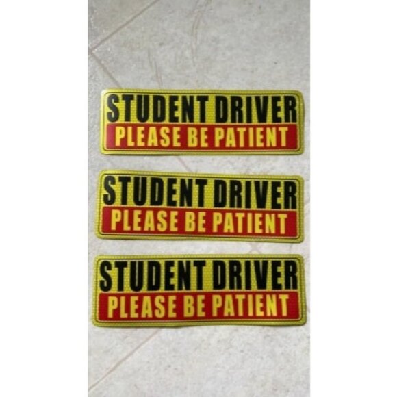 Student Driver Magnet for Car - Be Patient Student Driver Magnet - Picture 1 of 1